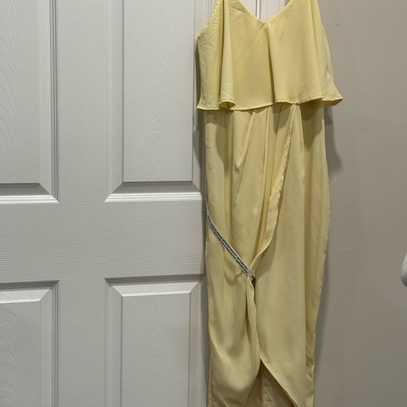 CLUBL London FARO | LEMON STRAPPY DRAPED-NECK WRAP DRESS SZ 4 - Picture 15 of 16
